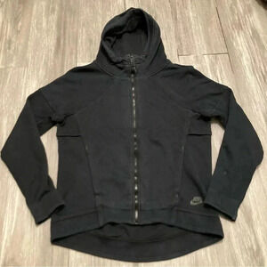 Nike‎ Tech Fleece FZ Hoodie Black Women’s S Scuba Hood 806329-010 Pre-owned
